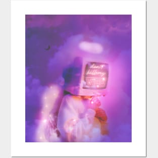 Dont Kill My Vibe - Vaporwave Cyber Angel Posters and Art